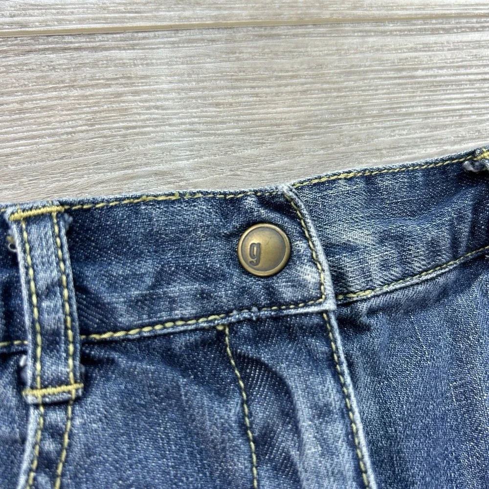 Gymboree Pretty Lady 2009 Denim Skirt‎ Skort Size 8 Embroidered Ladybugs Flowers